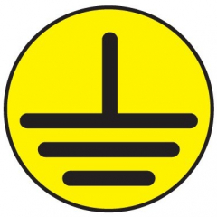 Пленка 050х050 Т22 Указатель заземления (Распродажа. На складе  30 шт.)