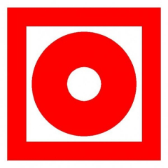 Пластик (F-10)  Кнопка включения установок (систем) пожарной автоматики