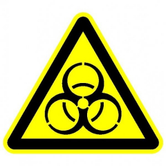 Пластик (W-16)  Осторожно. Биологическая опасность (инфекционные вещество)
