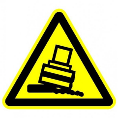 Пластик (W-24)  Осторожно. Возможно опрокидывание