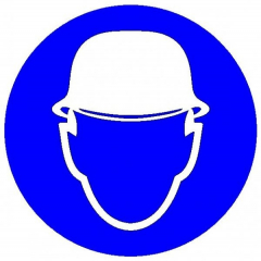 Пластик (М-02)  Работать в защитной каске (шлеме)