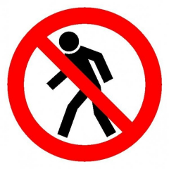 Пластик (Р-03 )  Проход запрещен