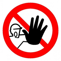 Пластик (Р-06)  Доступ посторонним запрещен