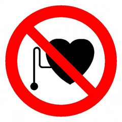 Пластик (Р-11)  Запрещается работа (присутствие) людей со стимуляторами сердечной деятельности