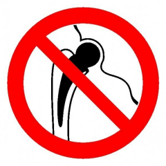 Пластик (Р-16)  Запрещается работа (присутствие) людей, имеющих металлические имплантаты