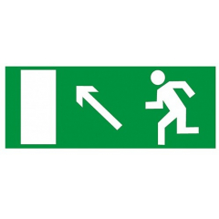 Плёнка (Е 06)  Направление к эвакуационному выходу налево вверх