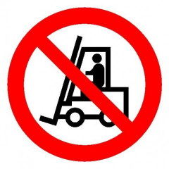 Плёнка (Р-07)  Запрещается движение средств напольного транспорта