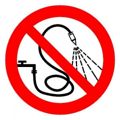 Плёнка (Р-17)  Запрещается разбрызгивать воду