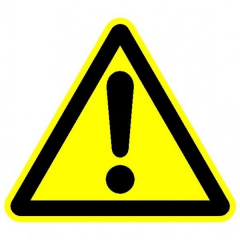 Плёнка Фотолюм. (W-09)  Внимание. Опасность (прочие опасности)