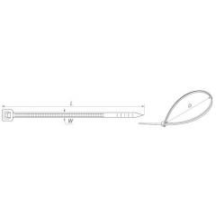 Хомуты кабельные 2,5 х 60мм