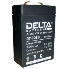 Аккумулятор 6 В, 2,8 Ач DT 6028 Delta