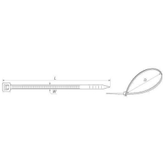 Стяжка 2,5х80мм(100шт)черн.Rexant