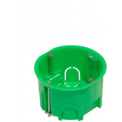 Коробка для подштукатурного монтажа в гипсокартоновые и полые стены (зеленый)(44663)