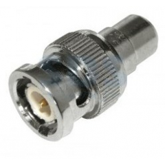 Переход штекер BNC-гнездо RCA тюльпан (Распродажа. На складе 1 шт)