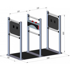Электронная проходная BRAVO Duos (оптический турникет)