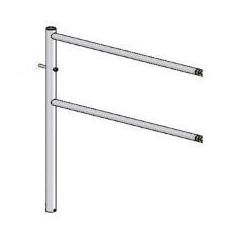 Секция поворотная длина поручня L=1000мм  (Praktika)