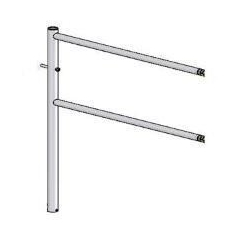Секция поворотная длина поручня L=1200мм  (Praktika)