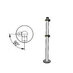 Стойка ограждения L-образная (Praktika)