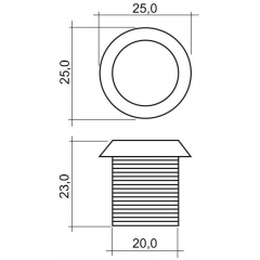 CP-Z-2 (мод. EP) врезной светлый