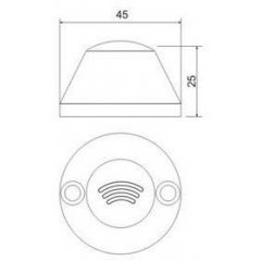 CP-Z-2 (мод. MF-I) накладной светлый