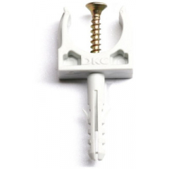 Держатель d=16 защелка и дюбель (DKS) (Распродажа. На складе 26 шт.)