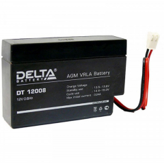Аккумулятор 12 В, 0,8 Ач DT 12008 Delta