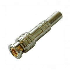 TS BNC штекер под винт с пружиной, металл