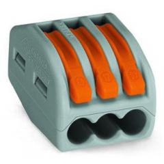 Клеммник WAGO 222-413 (Распродажа. На складе 3 шт.)