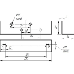 Кронштейн К-03 (для монтажа датчиков)