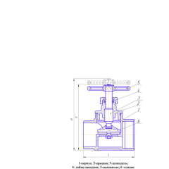 Вентиль D 65 15КЧ33П (Распродажа. На складе 2 шт.)