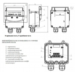 УДП 535-26  Север  Пуск Пожаротушения (без вводов, глухая коробка)