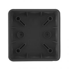 Коробка распределительная 60-0213-9005 для прямого монтажа двухкомпонентная безгалогенная (HF) черная 80х80х40 (132шт/кор) Промрукав