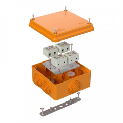 Коробка огнестойкая для о/п 40-0300-FR6.0-8 Е15-Е120 RAL2003 100х100х50 (14 шт/кор) Промрукав