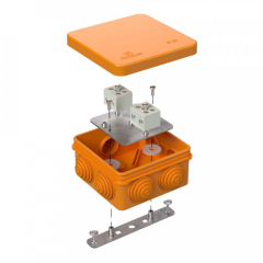 Коробка огнестойкая для о/п 40-0210-FR6.0-4 Е15-Е120 RAL2003 80х80х40 (44 шт/кор) Промрукав