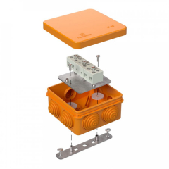 Коробка огнестойкая для о/п 40-0210-FR6.0-6 Е15-Е120 RAL2003 80х80х40 (44 шт/кор) Промрукав