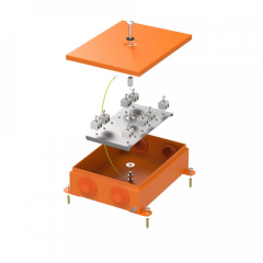 Коробка металлическая огнестойкая 70-0385-FR2.5-16 E15-E120 RAL2003 150x200x60 (6 шт/кор) Промрукав