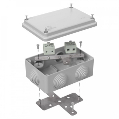 Коробка огнестойкая для о/п 40-0340-FR6.0-4 Е15-Е120 RAL7035 120х80х50 (23 шт/кор) Промрукав