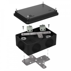 Коробка огнестойкая для о/п 40-0340-FR2.5-4 Е15-Е120 RAL9005 120х80х50 (23 шт/кор) Промрукав