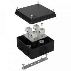 Коробка огнестойкая для о/п 40-0300-FR1.5-8 Е15-Е120 RAL9005 100х100х50 (14 шт/кор) Промрукав