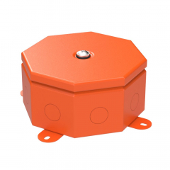 Коробка металлическая огнестойкая Октагон 70-0101-FR6.0-4 Е15-Е120 RAL2003 130х130х63 (9 шт/кор) Промрукав