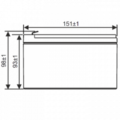 GPL12120 F2 WBR Аккумулятор