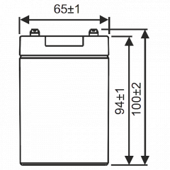 GPL1272 F2 WBR Аккумулятор