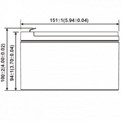 HRL1234W F2 WBR Аккумулятор