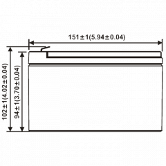 UPS12460 F2 WBR Аккумулятор