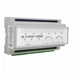 БК-24-RS485-01 - Блок коммутации для установки в шкафы, боксы. Две внешних линии RS485 и одна внутренняя. Питание 24 В.