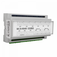 БК-24-RS485-01 - Блок коммутации для установки в шкафы, боксы. Две внешних линии RS485 и одна внутренняя. Питание 24 В.