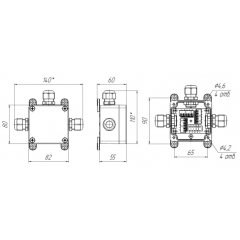 Разветвитель интерфейса RS-485/422 ПР-3 DIN АЯКС