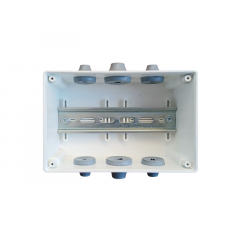 Коробка распределительная с DIN-рейкой КСП 163х125х66 АЯКС IP66/IP67