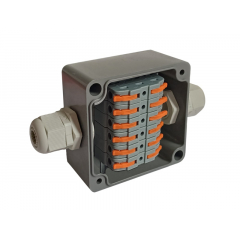Коробка пылевлагонепроницаемая клеммная G366 А Wago АЯКС IP66/IP65, 82x80x55