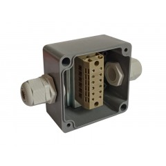 Коробка пылевлагонепроницаемая клеммная G366 А МВ (ввод провода в металлорукаве Ду10) К АЯКС IP66/IP65, 82x80x55